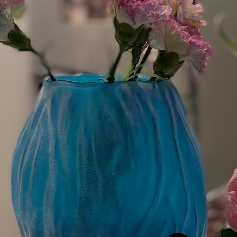 Blue Textured Vase one of the kind - Picture 5 of 10